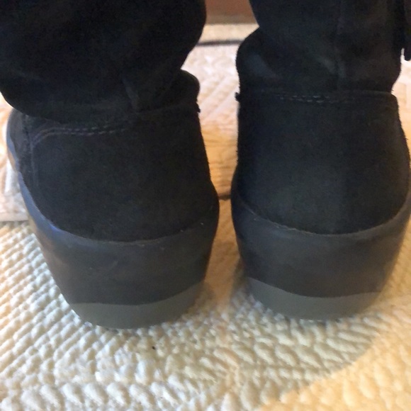 Pajar pullon fabric fold over snow boots with faux fur interior & low wedge heel - Picture 7 of 11